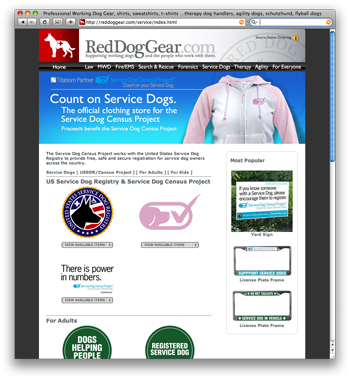 Red Dog Gear Has Service Dog Handler Clothing